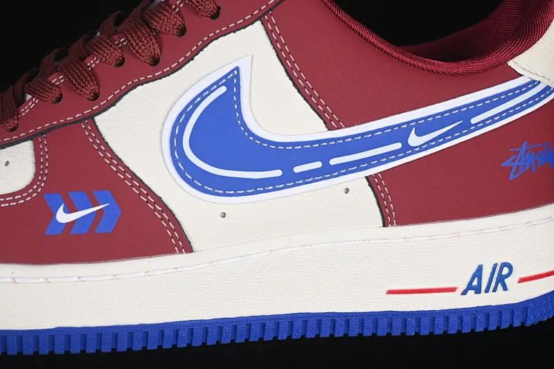All categories Nk Air Force 1 Air Force series Nk Air Force 1 Low Air Force low-top Nike Air Force 1'07 Low Stussy co-branded caramel blue hook Air Force 1 low-top casual sneakers SY1388-005